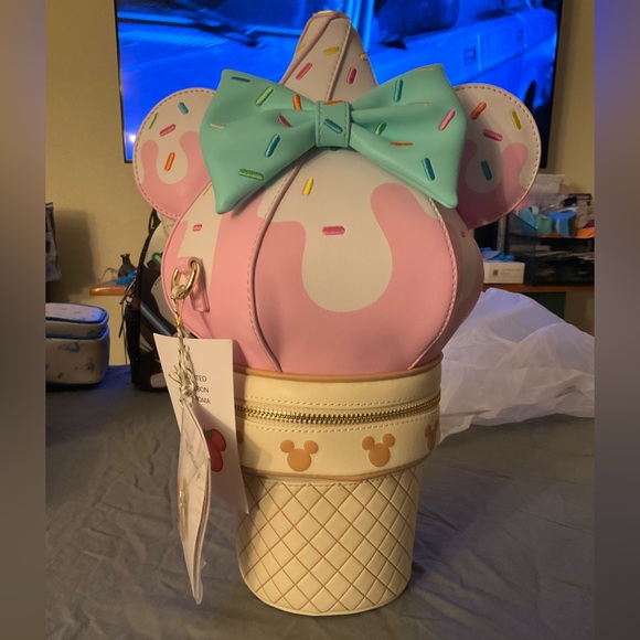 Disney Stitch Shoppe by Loungefly Disney Soft Serve Ice Cream Purse - Picture 1 of 15